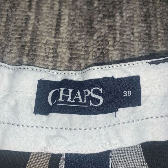 Chaps Men’s Size 38‎ Multicolored Cotton Plaid Black White Tan Casual Shorts - Picture 3 of 7